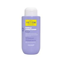 Condicionador Yellow Silver 500ml Alfaparf Para Cabelos Loiros Platinados Grisalhos Combate Tons Amarelados