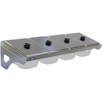 Condimentadora de Parede 4 Cubas Acrílico 1/6 100mm - Aisa Condimentadora de Parede 4 Cubas Acrílico 1/6 100mm - Aisa