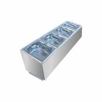 Condimentadora Lateral 4 Cubas ZPCNL04 Inox