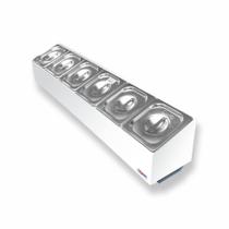 Condimentadora Lateral Refrigerada 6 cubas ZPCNLR06 Branca