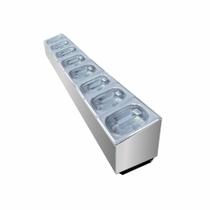 Condimentadora Lateral Refrigerada 8 cubas ZPCNLR08 Inox Condimentadora Lateral Refrigerada 8 cubas ZPCNLR08 Inox