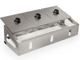Condimentadora Pizzarola Profissional Parede Bancada Inox G14 Condimentadora Pizzarola Profissional Parede Bancada Inox G14