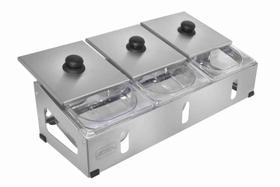 Condimentadora Pizzarola Profissional Parede Bancada Inox G14 Condimentadora Pizzarola Profissional Parede Bancada Inox G14