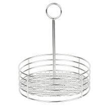 Condimento Caddy G.E.T. 4-81850 em aço inoxidável redondo 7,5 cm Condimento Caddy G.E.T. 4-81850 em aço inoxidável redondo 7,5 cm