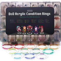 Condition Tokens TidyBoss DND Figures em acrílico 96 unidades