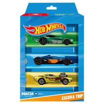 Condor Hot Wheels Kit 3 Escovas Dentais Macias Infantil Trip M Coloridas Higiene Divertida Condor Hot Wheels Kit 3 Escovas Dentais Macias Infantil Trip M Coloridas Higiene Divertida