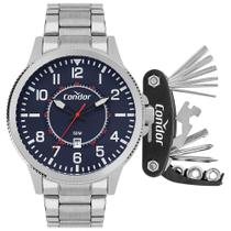 Condor Masculino Militar Prata Com Kit Chaveiro Multifunção- CO2115MXV/K4A Condor Masculino Militar Prata Com Kit Chaveiro Multifunção- CO2115MXV/K4A