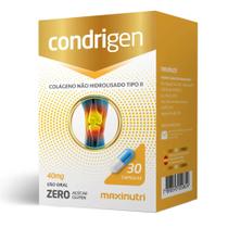 Condrigen Colágeno Tipo II 40mg C/30 Capsulas Maxinutri Sabor:Sem Sabor