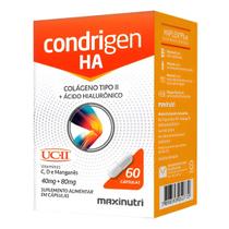 Condrigen H.A. Colágeno Tipo II + Ácido Hialurônico 60 Cáps Sabor:Neutro