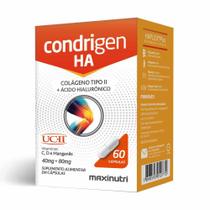 Condrigen H.A. Colágeno Tipo II + Ácido Hialurônico 60 Cápsulas Loja Maxinutri