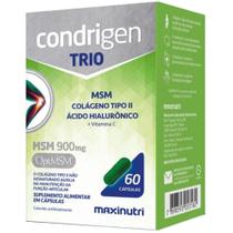 Condrigen TRIO (MSM + Colágeno Tipo 2 + Ácido Hialurônico e Vitamina C) 60 cápsulas - Maxinutri