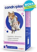 Condroplex 1000mg 60cáps Avert Suplemento Cães Gatos Articulações