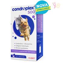 CondroPlex 500 Avert Suplemento para Cães e Gatos de Pequeno Porte - 60 Cápsulas