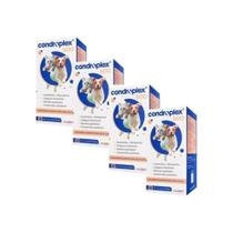 Condroplex 500 Mg Suplemento Para Cães E Gatos 60 Comp Kit 4