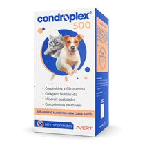 Condroplex 500 Suplemento Articular para Cães e Gatos de Pequeno Porte 60 Cápsulas