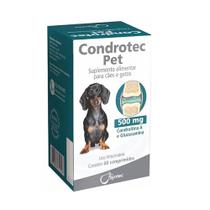 Condrotec Pet 500mg 60 Comprimidos Suplemento Articulação - Syntec Condrotec Pet 500mg 60 Comprimidos Suplemento Articulação - Syntec
