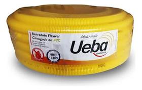 Conduite corrugado 1" amarelo rolo - ueba