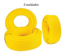 Conduite Corrugado De 3/4 Amarelo 150 Metros - Conduite Corrugado De 3/4 Amarelo 150 Metros -