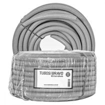 Conduite Corrugado Tubos Bravo Cinza 3/4" - Com 50M