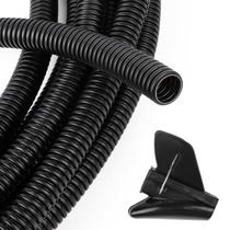 Conduíte de Tubulação de Arame YesBes - 30 Pés, 1/2 Polegada, Preto