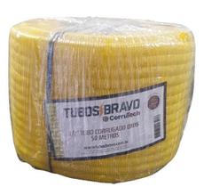 Conduíte Eletr. Corrugado Amarelo 1/2 X 50M Anti-Chama Pvc