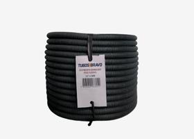 Conduíte Eletr. Corrugado Flexível Pead Cinza Dn 16 1/2x50m