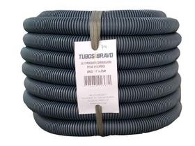 Conduíte Eletr. Corrugado Flexível Pead Cinza Dn 16 1/2X50M