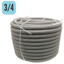 Conduíte Eletroduto Corrugado Flexível Cinza 3/4 e 1"