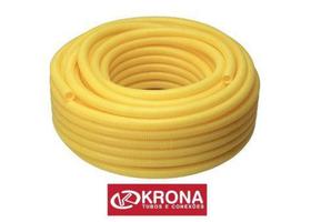 Conduíte Eletroduto Flex Corrugado 3/4 Amarelo 50MT Krona. Conduíte Eletroduto Flex Corrugado 3/4 Amarelo 50MT Krona.