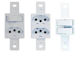 Condulete Dunas 1 Interruptor e 1 Tomada 10A Branco Romazi