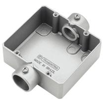 Condulete duplo 3/4" tipo "CD" - sem tampa / sem rosca / com pintura eletrostática a pó Condulete duplo 3/4" tipo "CD" - sem tampa / sem rosca / com pintura eletrostática a pó
