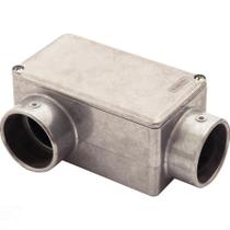 Condulete fixo 1.1/2" tipo "LR" - com tampa / sem rosca / sem pintura