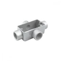 Condulete fixo 1.1/2" tipo "X" - com tampa / rosca BSP / sem pintura