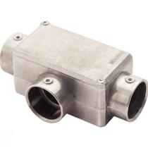 Condulete fixo 1.1/4" tipo "T" - com tampa / sem rosca / sem pintura