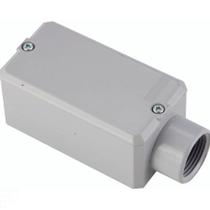 Condulete fixo 1/2" tipo "E" - com tampa / com pintura eletrostática a pó / sem rosca