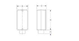 Condulete fixo 1/2" tipo "LB" - com tampa / rosca BSP / com pintura el Condulete fixo 1/2" tipo "LB" - com tampa / rosca BSP / com pintura el