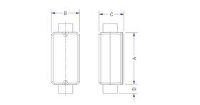 Condulete fixo 1/2 tipo TB c/tampa rosca BSP s/pint 56108021