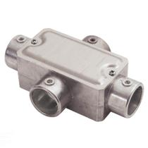 Condulete fixo 1/2" tipo "X" - com tampa / sem rosca / sem pintura