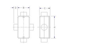 Condulete fixo 1/2 tipo X s/tampa s/rosca s/pint 56109311