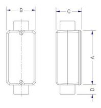 Condulete Fixo 1 C Tampa S/rosca S/pint Tramontin 56101033