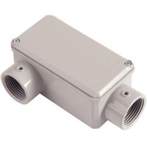 Condulete Fixo 1" Tipo Lr Com Tampa Com Rosca Npt E Com Pintura Eletrostática A Pó