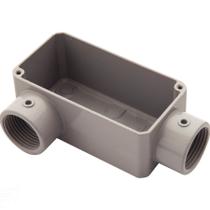 Condulete fixo 1" tipo "LR" - sem tampa / rosca BSP / com pintura eletrostática a pó