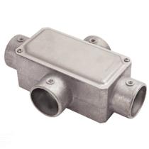 Condulete fixo 1" tipo "X" - com tampa / sem rosca / sem pintura