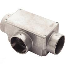 Condulete fixo 2" tipo "T" - com tampa / sem rosca / sem pintura