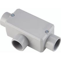 Condulete Fixo 2" Tipo T Tramontina com Tampa com Rosca NPT e com Pintura Eletrostárica a Pó