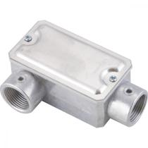 Condulete fixo 3/4" tipo "LR" - com tampa / rosca BSP / sem pintura Condulete fixo 3/4" tipo "LR" - com tampa / rosca BSP / sem pintura