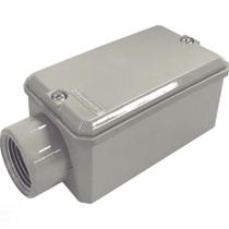 Condulete Fixo "E" 3/4" com tampa / com rosca NPT / com pintura eletrostática a pó