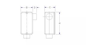 Condulete Fixo Ll 1 Sem Rosca Pintado Tramontina 56104013