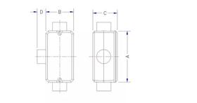 Condulete Fixo T 3 Com Rosca Pintura Tramontina 56106008