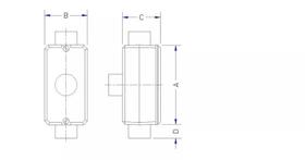 Condulete Fixo Tb 1 1/2 Rosca Pintura Tramontina 56108005